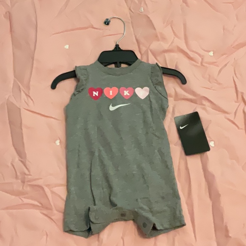 Pink Nike onesie new